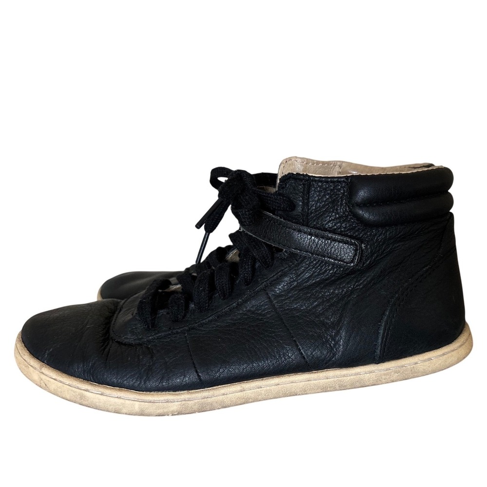 Camper Alicante‎ 7.5 Black Leather High Top Sneakers HD Strap Comfort Streetwear